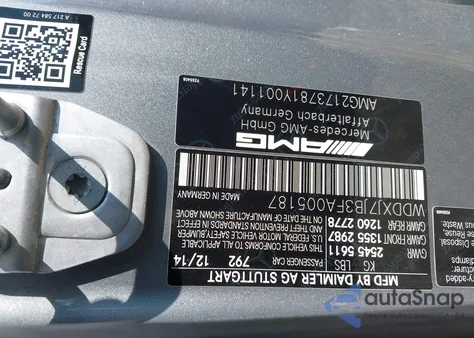 2015 Mercedes-Benz S 63 Amg 4Matic z USA, uszkodzony, nr VIN WDDXJ7JB3FA005187